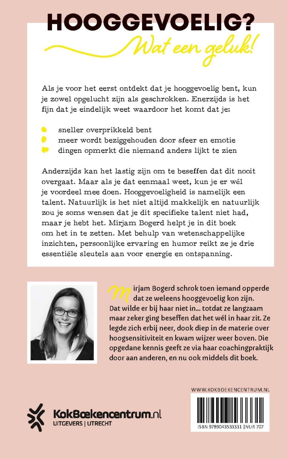 Hooggevoelig, wat nu?backcover