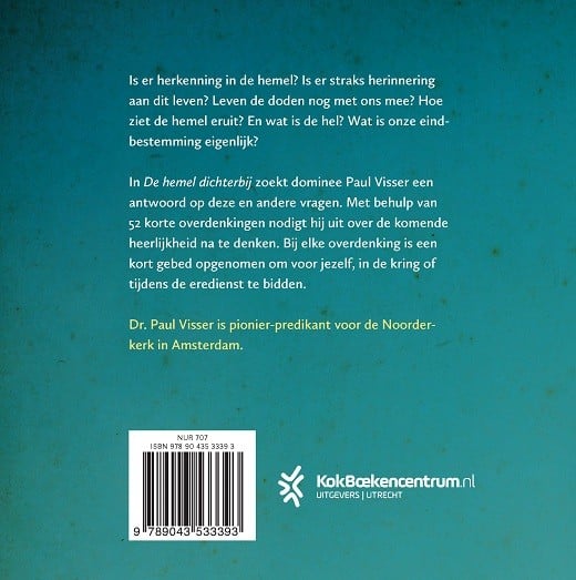 De hemel dichterbijbackcover