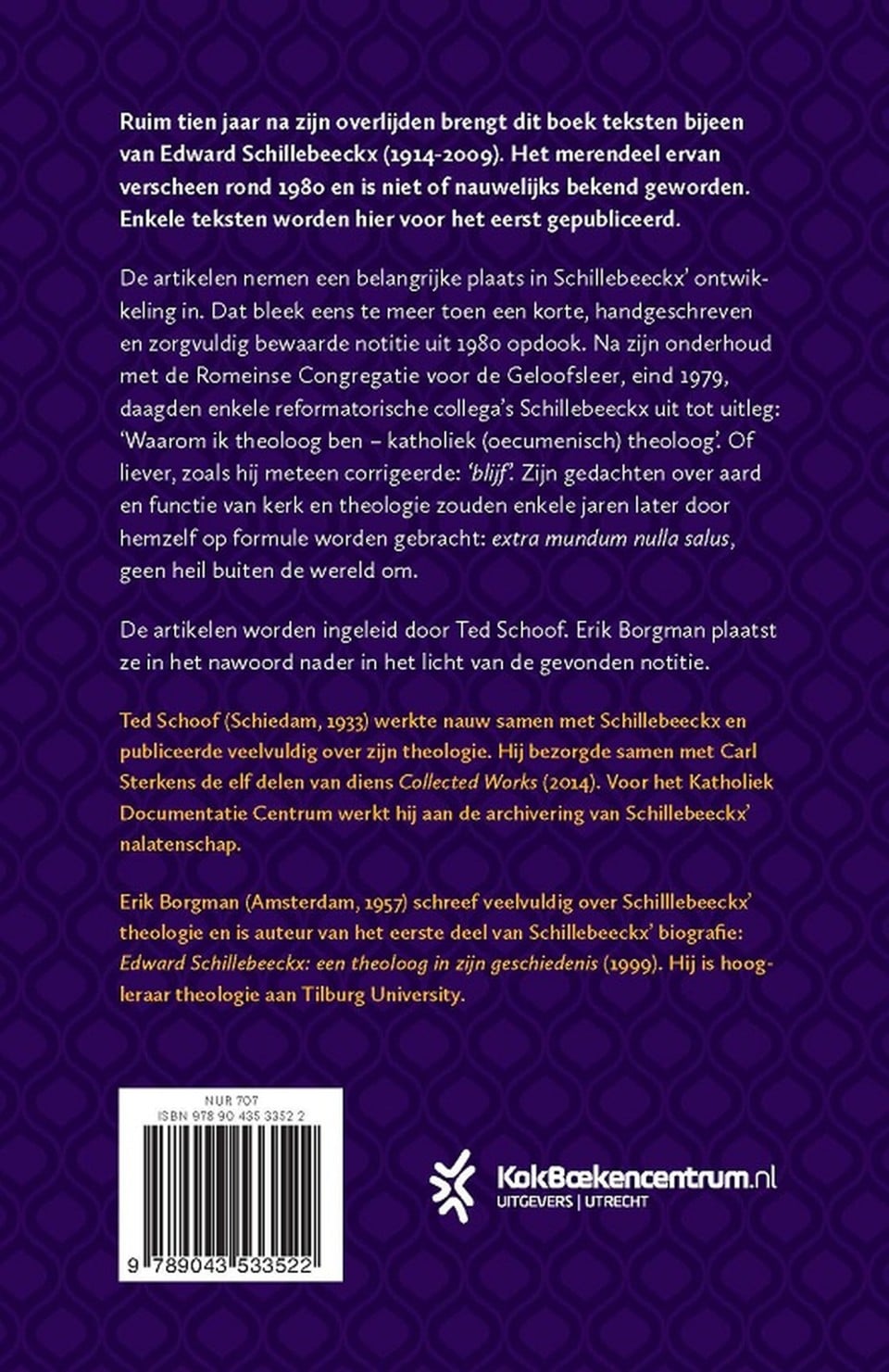 Geen heil buiten de wereld ombackcover