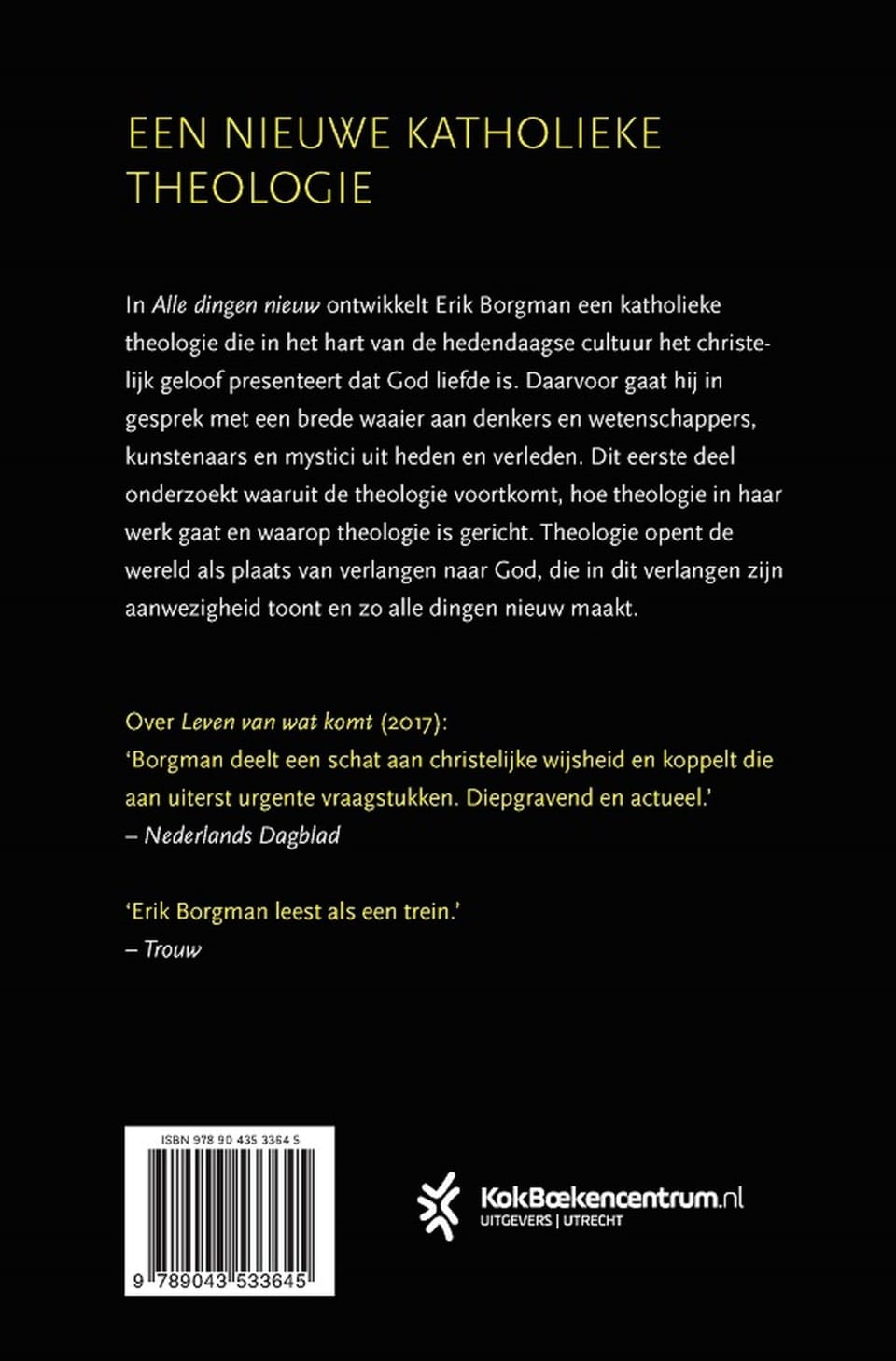 Alle dingen nieuw I: Inleiding en Invocatiobackcover