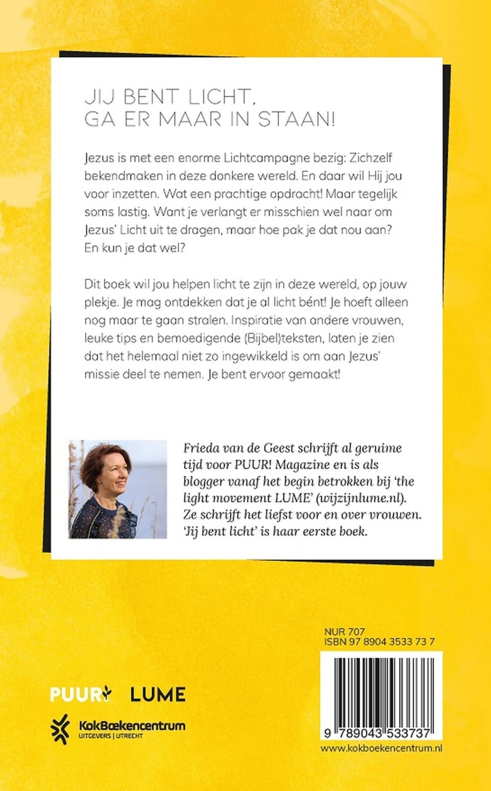 Jij bent lichtbackcover