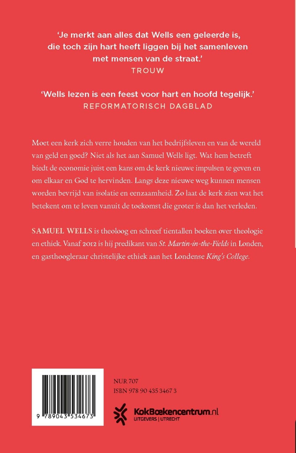 De toekomst die groter is dan het verledenbackcover