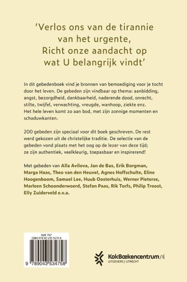 Gebeden voor lichte en donkere dagenbackcover