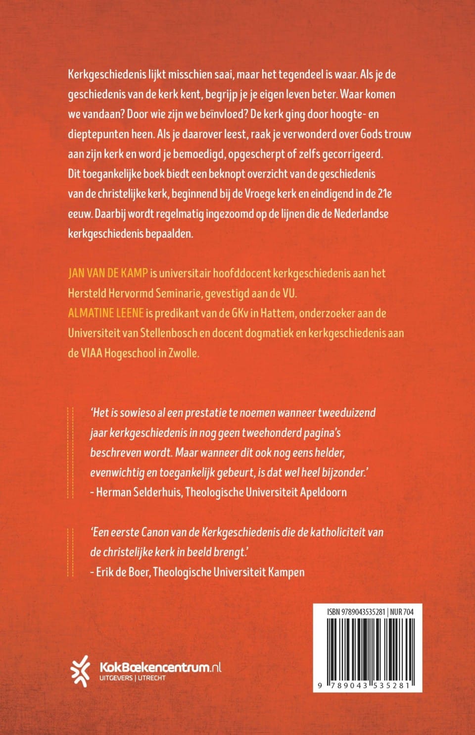 Kerkgeschiedenis voor iedereenbackcover