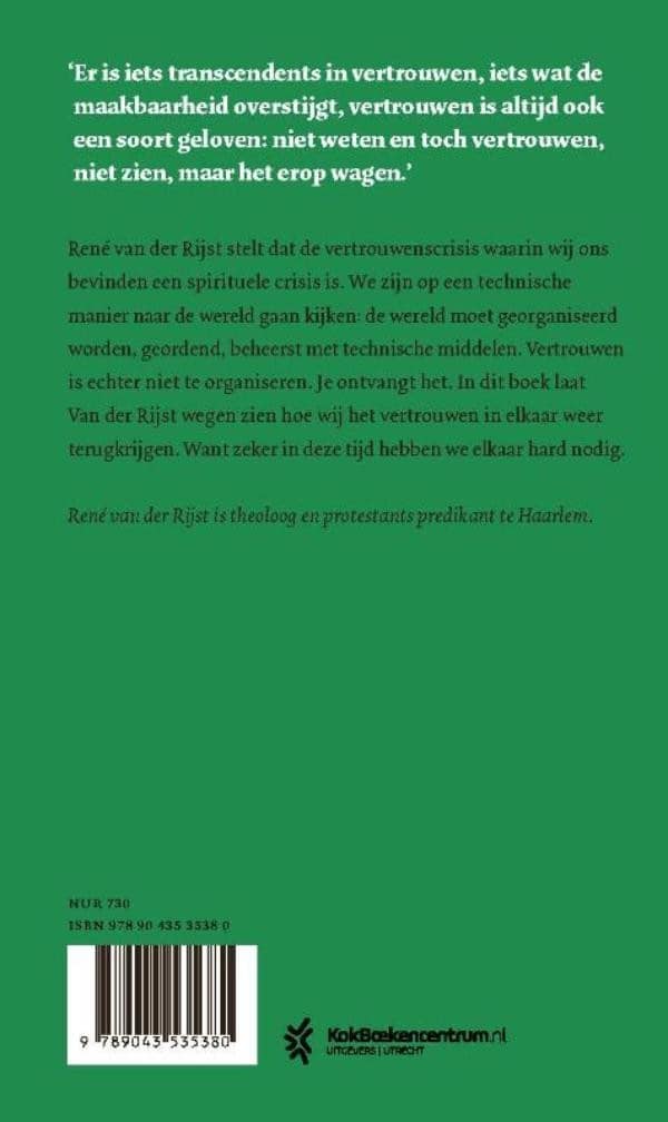 Het geschenk van vertrouwenbackcover