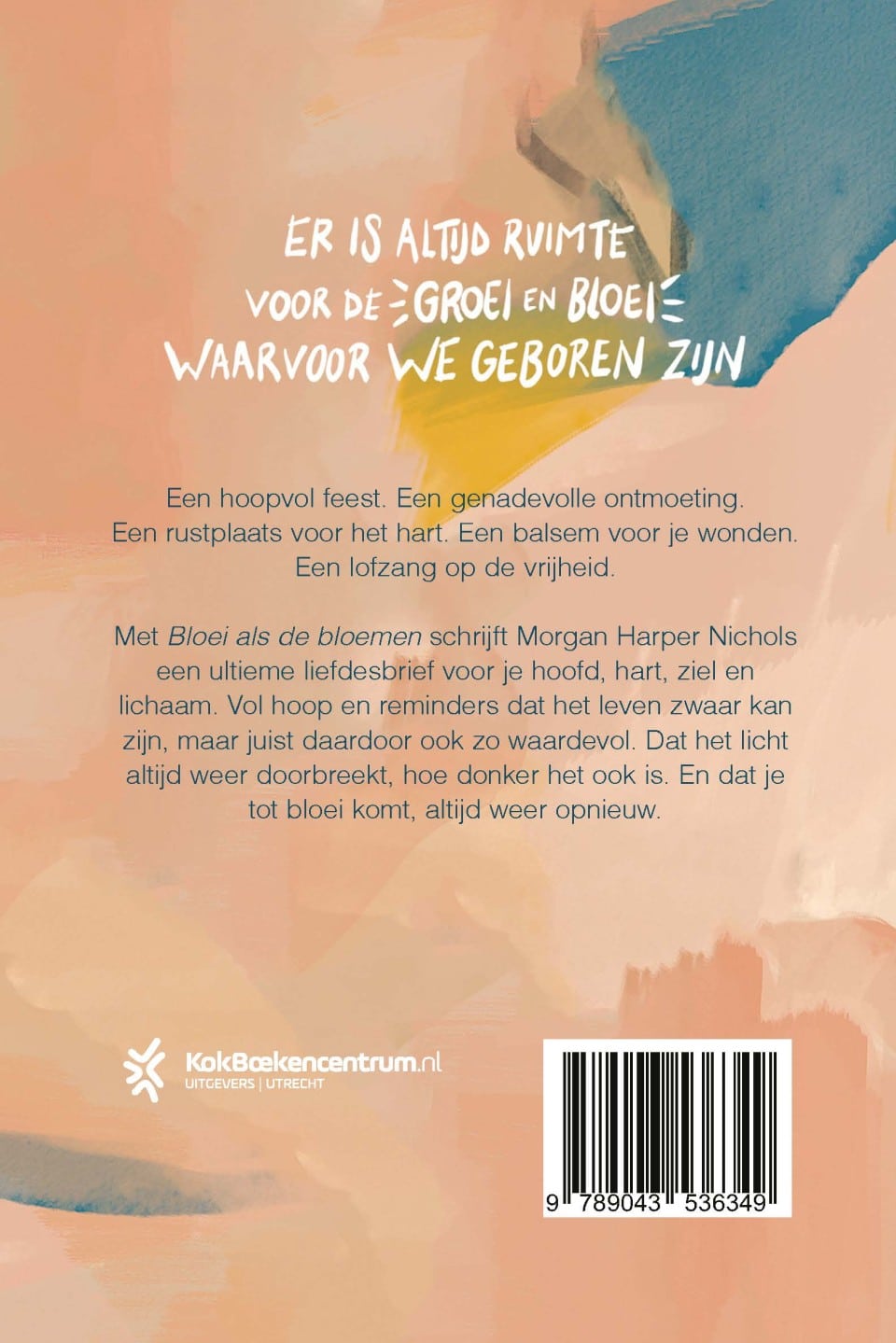 Bloei als de bloemenbackcover