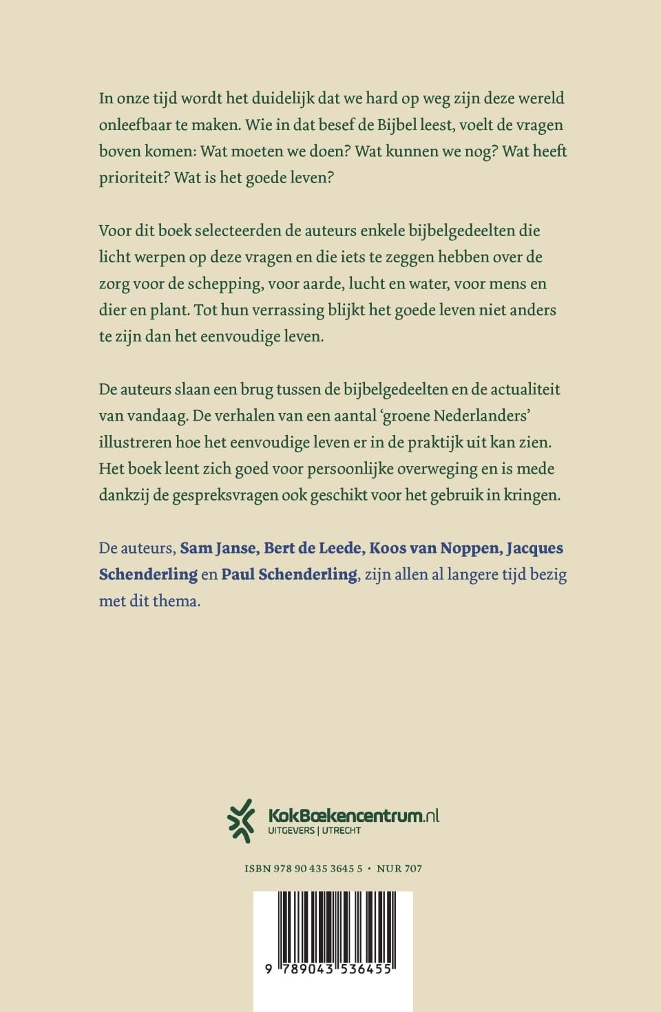 Eenvoudig levenbackcover