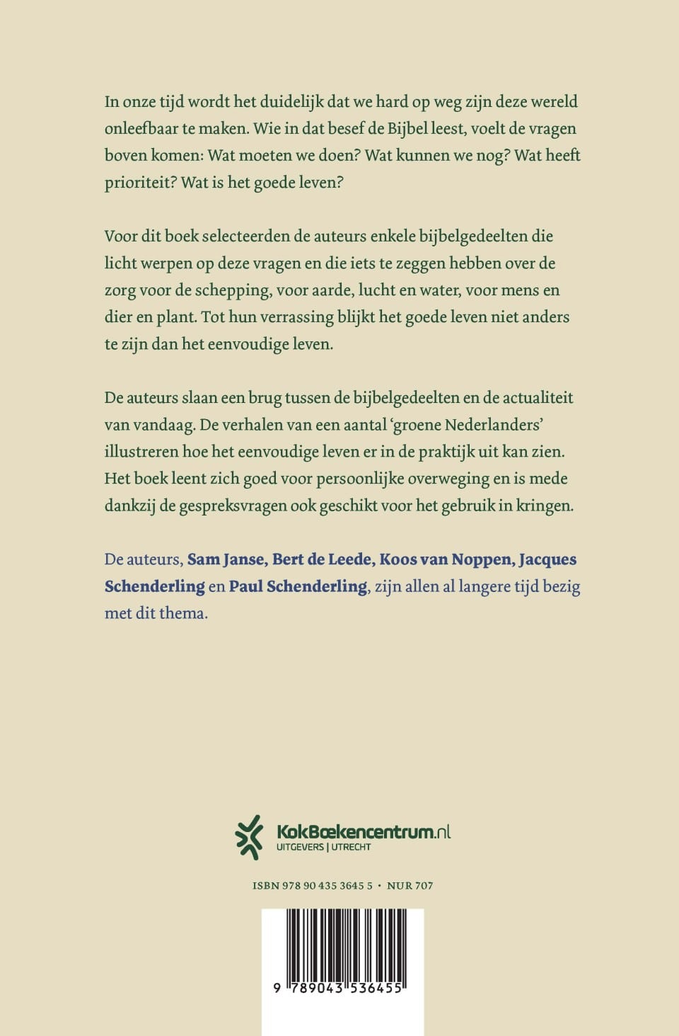 Eenvoudig levenbackcover