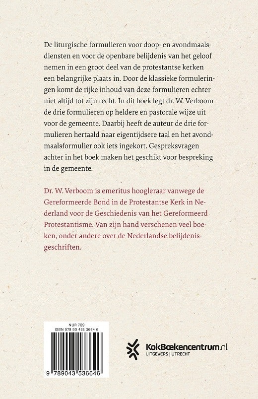 Van doopvont naar avondmaalstafelbackcover
