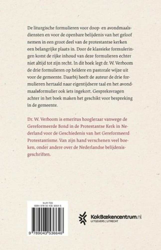 Van doopvont naar avondmaalstafelbackcover