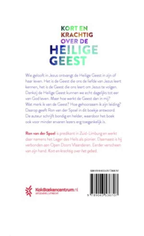 Kort en krachtig over de Heilige Geestbackcover