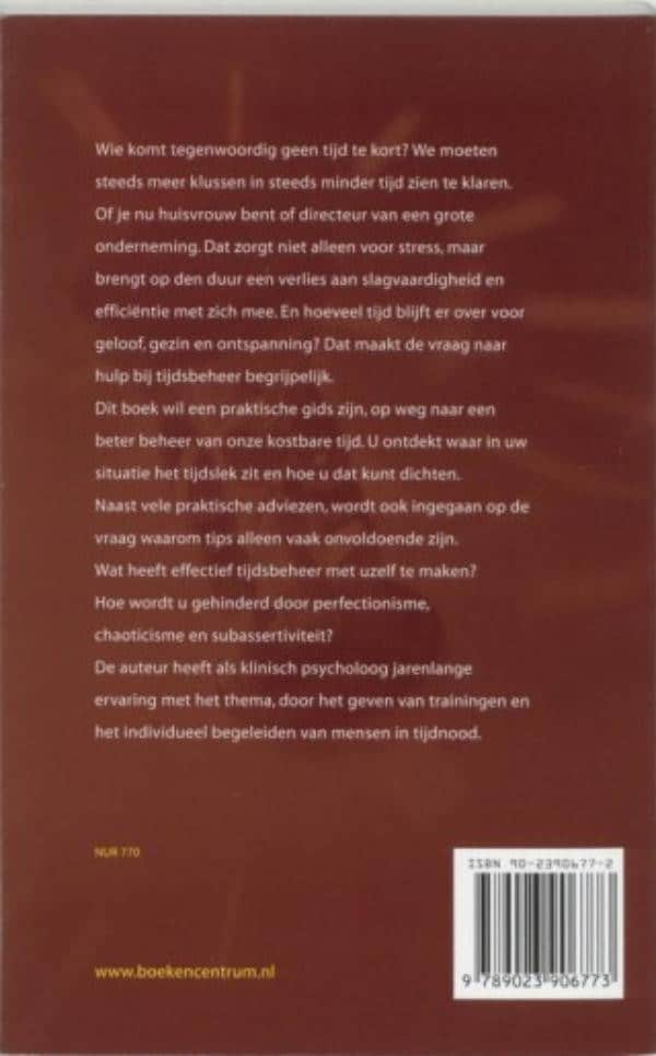 Tijd makenbackcover
