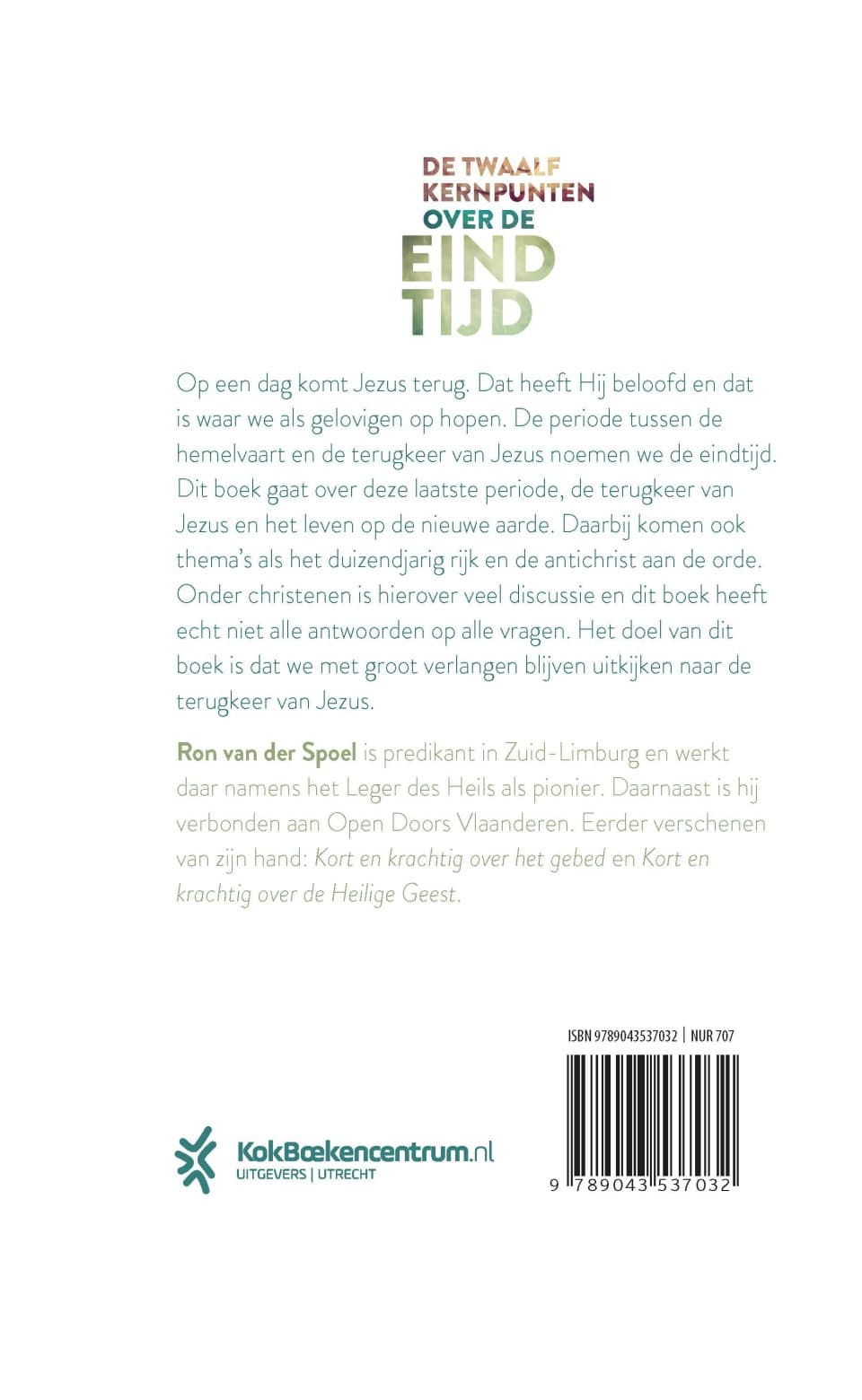 Kort en krachtig over de eindtijdbackcover