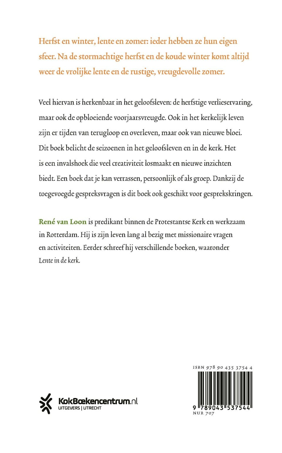 Geloven in seizoenenbackcover