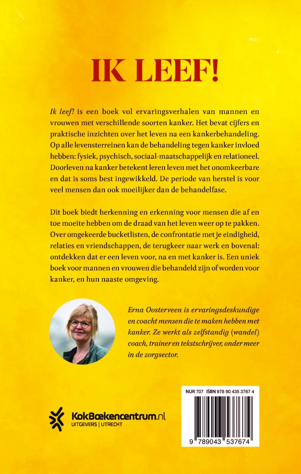Ik leef!backcover