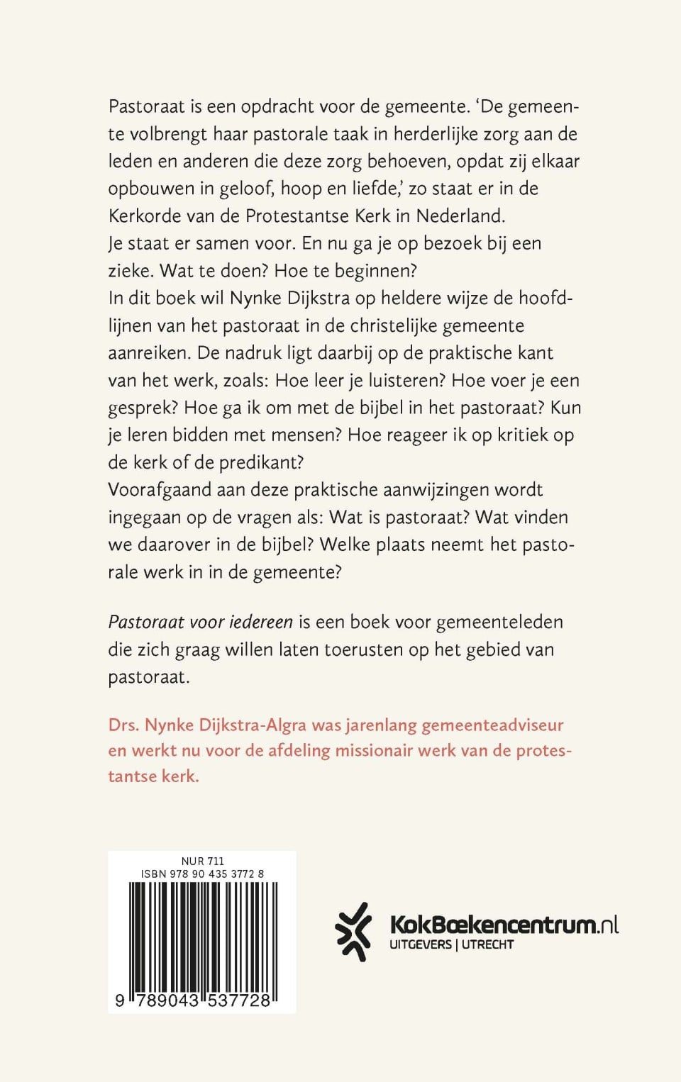 Pastoraat voor iedereenbackcover