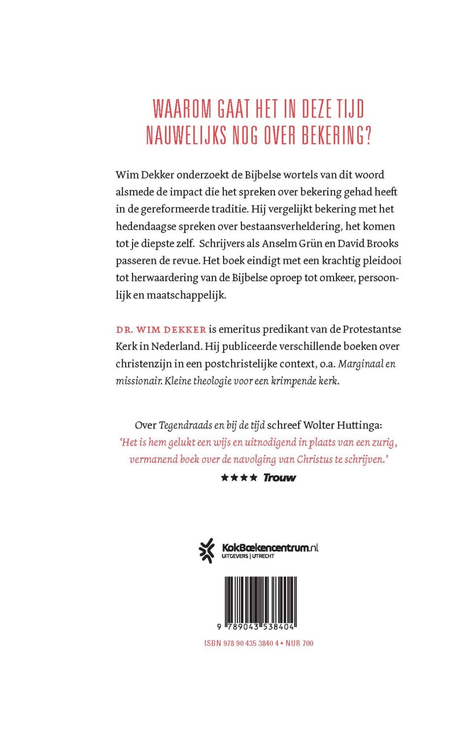 Oproep tot omkeerbackcover