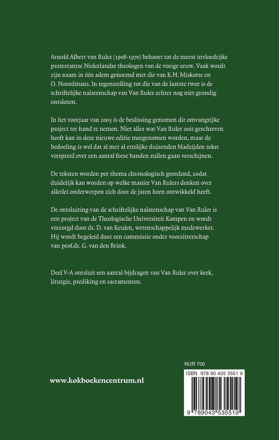 Verzameld werkbackcover