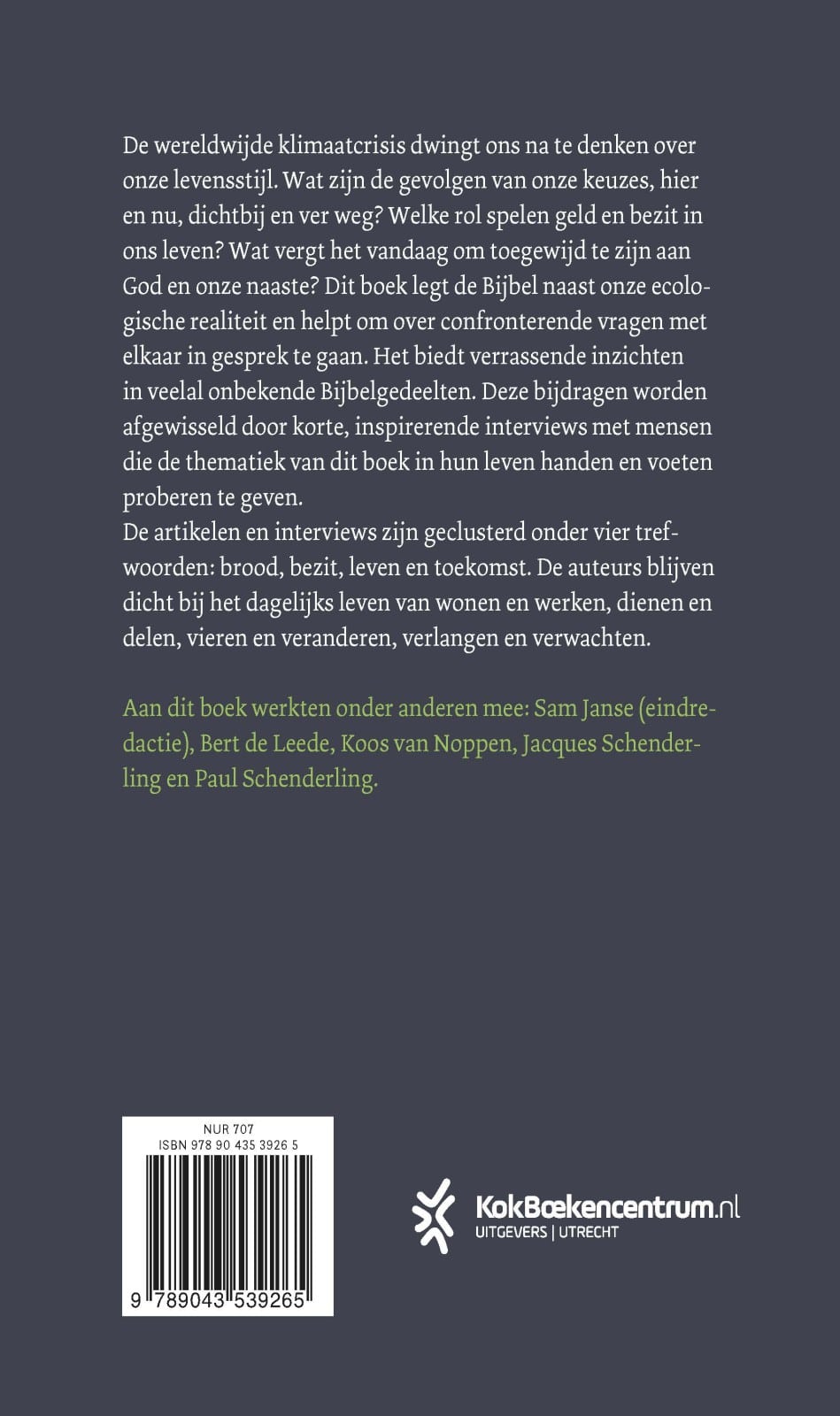 Toegewijd levenbackcover