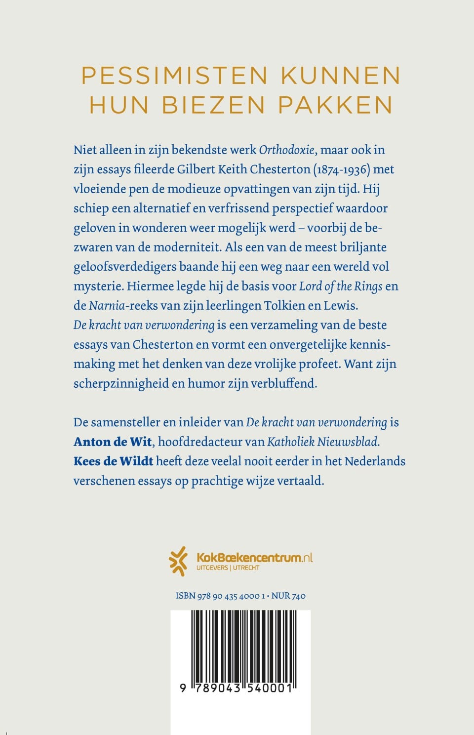 De kracht van verwonderingbackcover