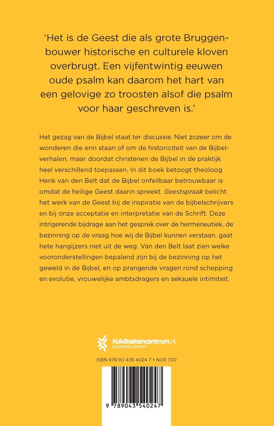 Geestspraakbackcover