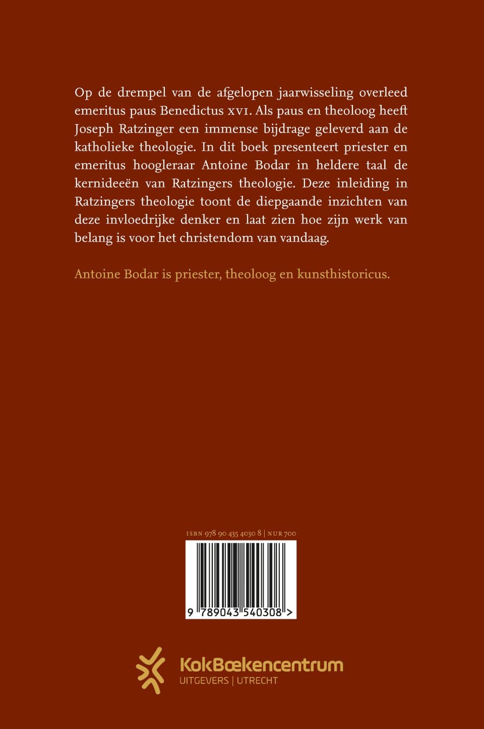 Joseph Ratzingerbackcover