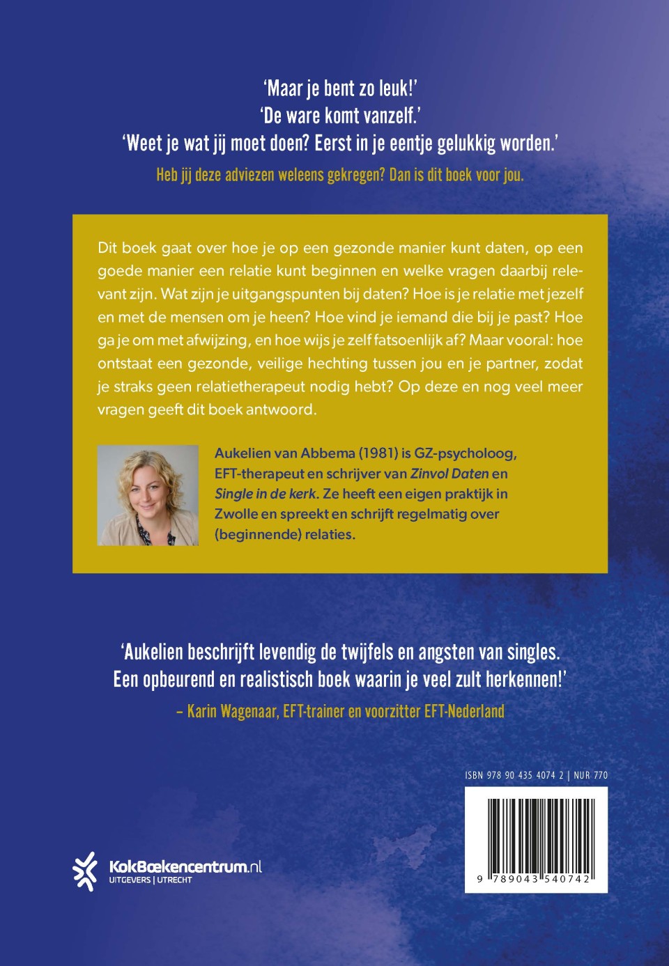Het relatieboek voor singlesbackcover