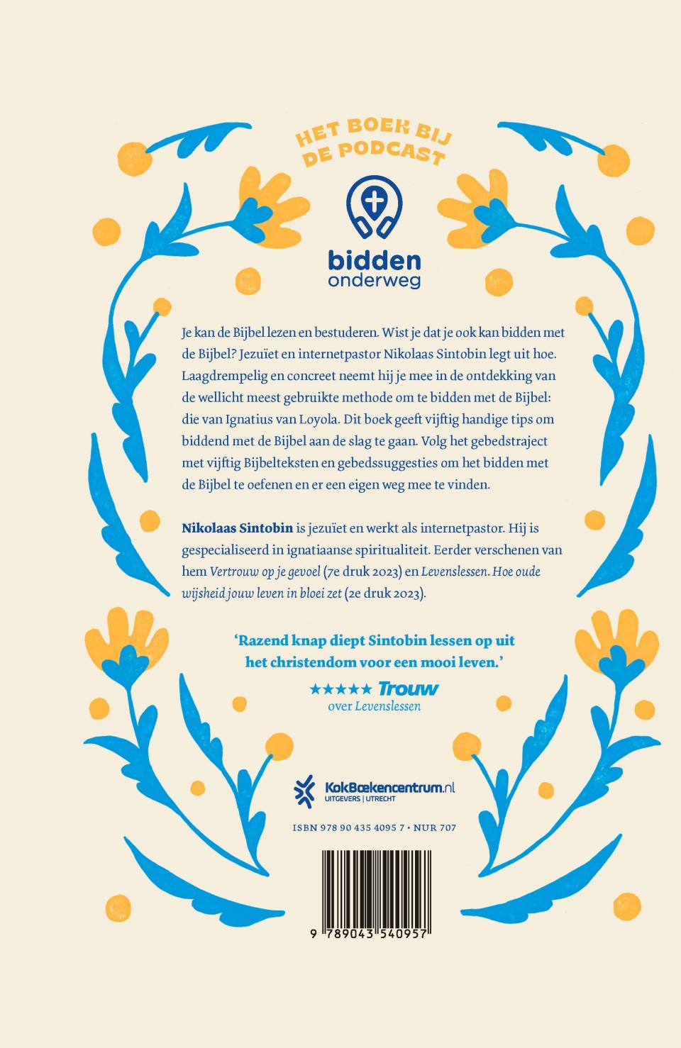 Bidden met de Bijbelbackcover