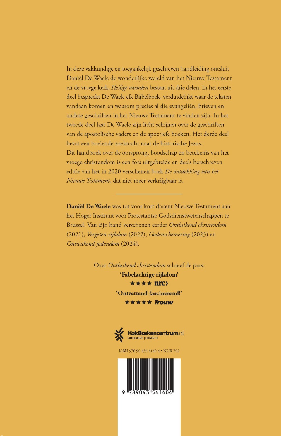 Heilige woordenbackcover