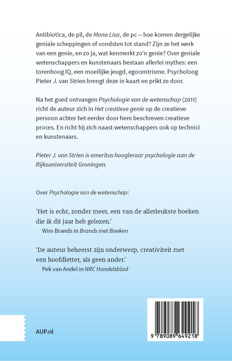 Het creatieve geniebackcover