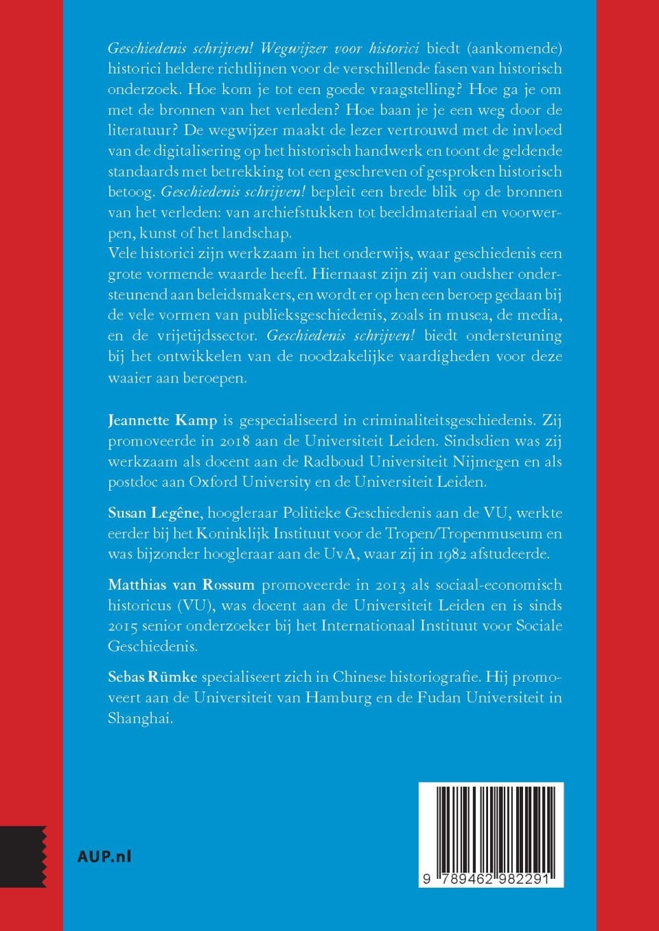 Geschiedenis schrijven!backcover