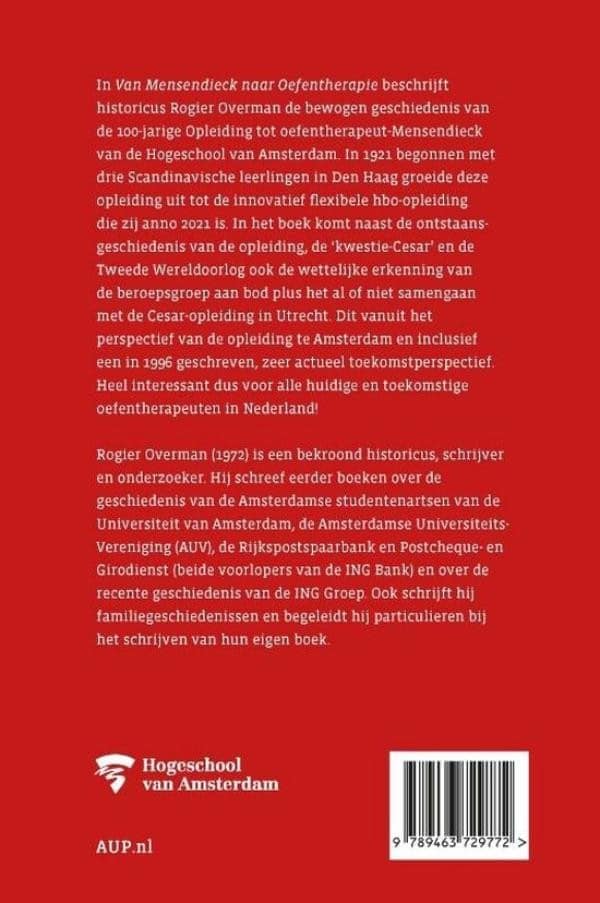 Van Mensendieck naar Oefentherapiebackcover