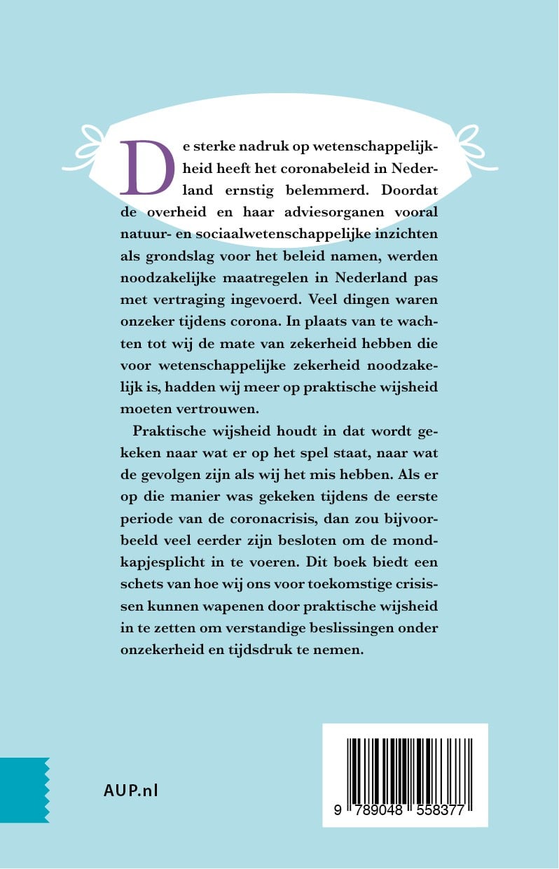 Corona en praktische wijsheidbackcover
