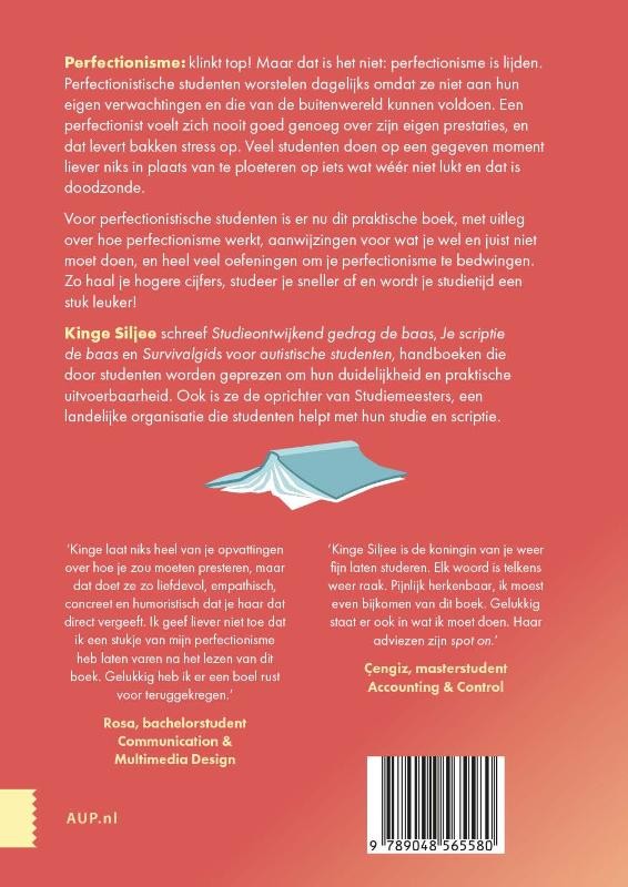 Je perfectionisme de baasbackcover