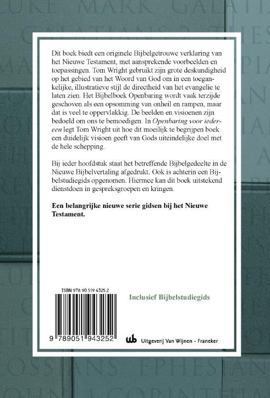 Openbaring voor iedereenbackcover