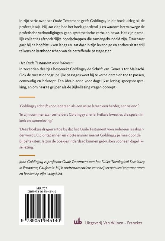 Jesaja voor iedereenbackcover