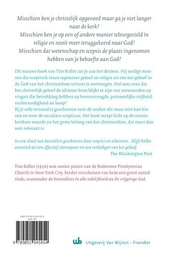 Bij je volle verstandbackcover