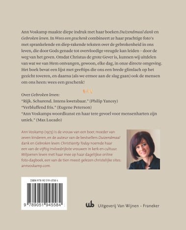 Wees een geschenkbackcover