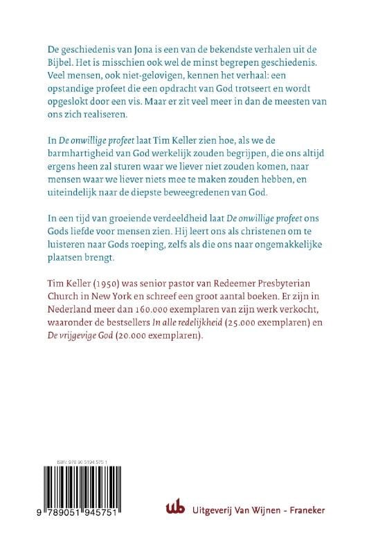 De onwillige profeetbackcover