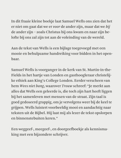 Niet voor maar bijbackcover