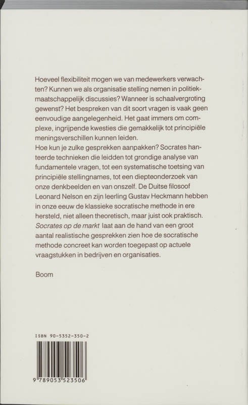 Socrates op de marktbackcover