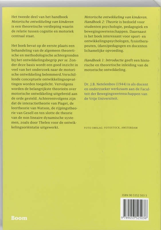 Motorische ontwikkeling van kinderenbackcover