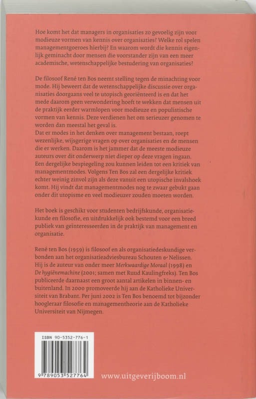 Modes in managementbackcover