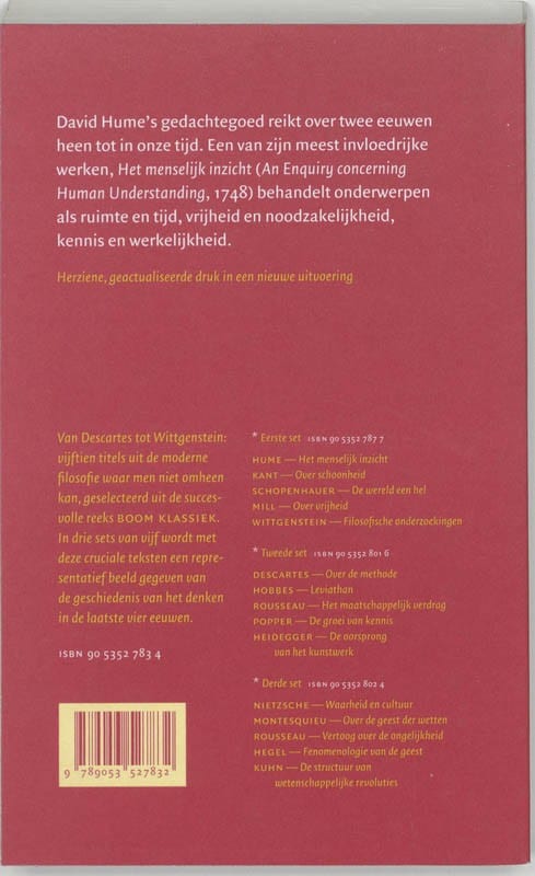 Het menselijk inzichtbackcover