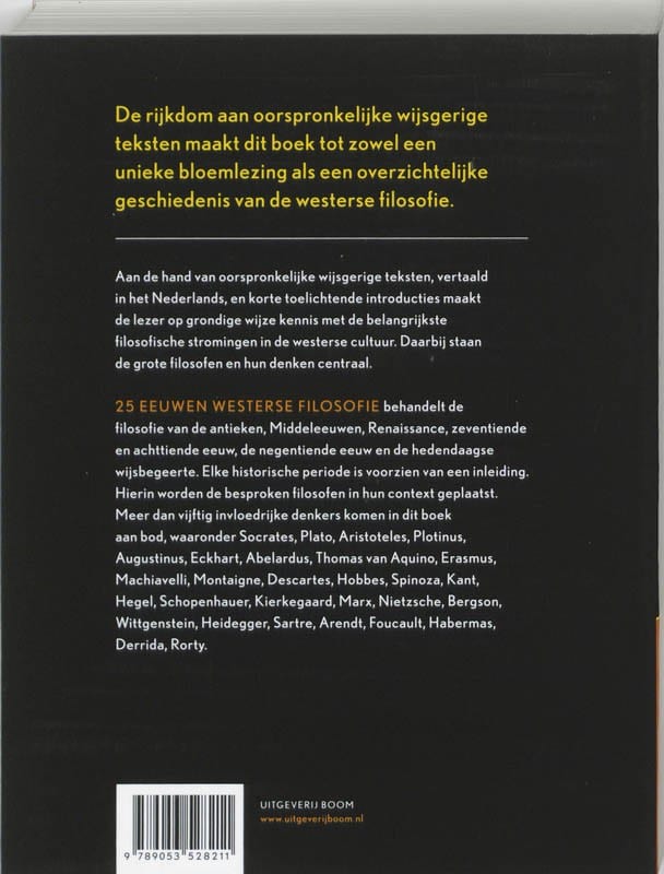 25 eeuwen westerse filosofiebackcover