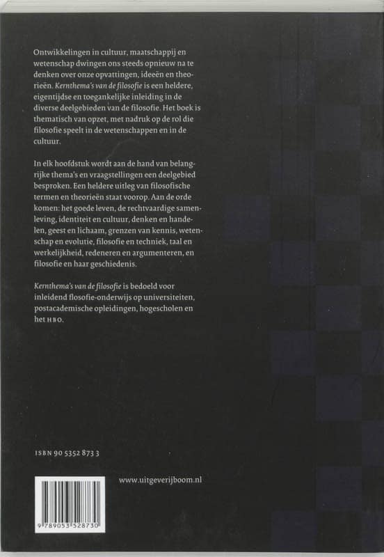 Kernthema&#8217;s van de filosofiebackcover