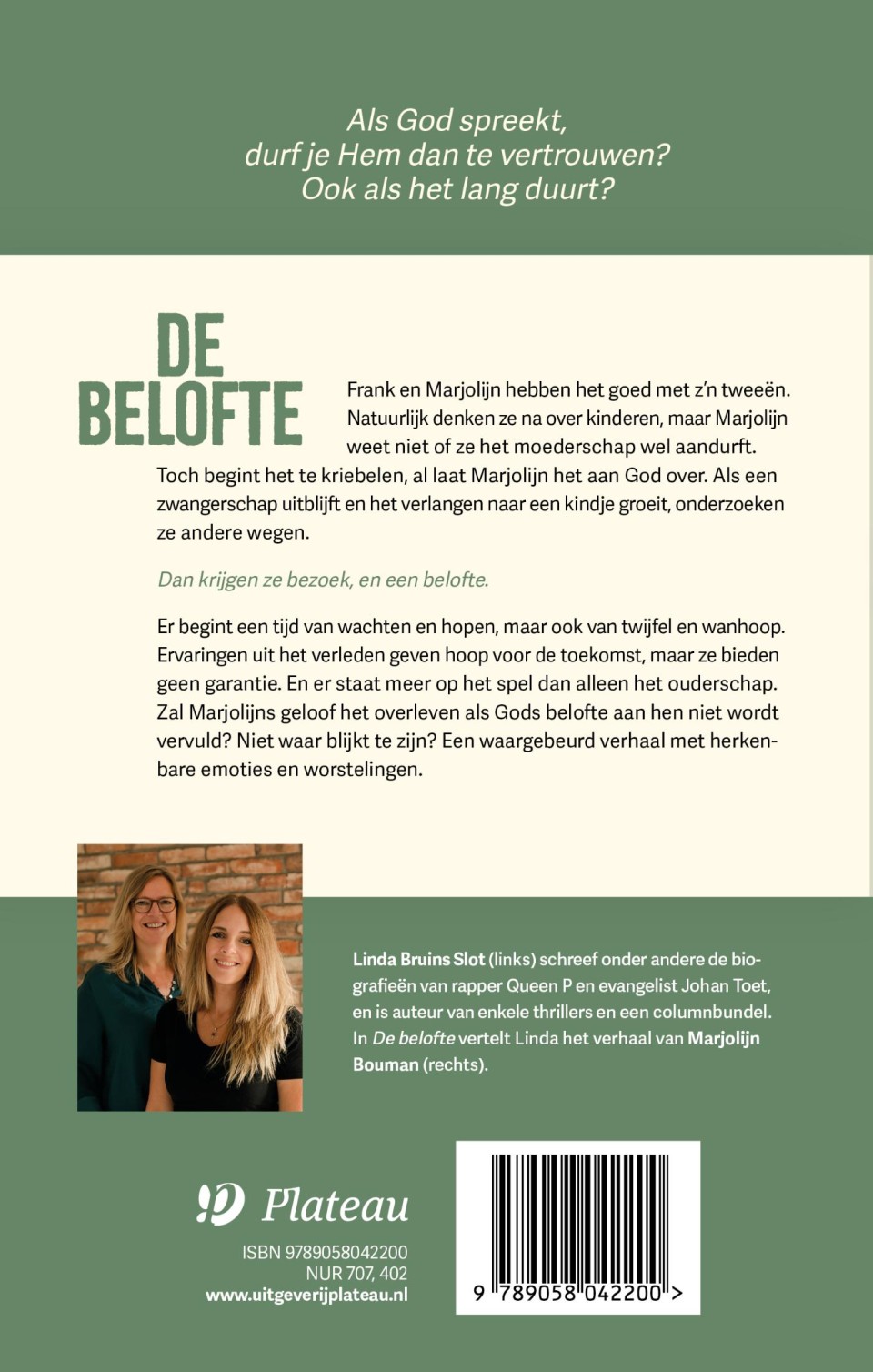 De beloftebackcover