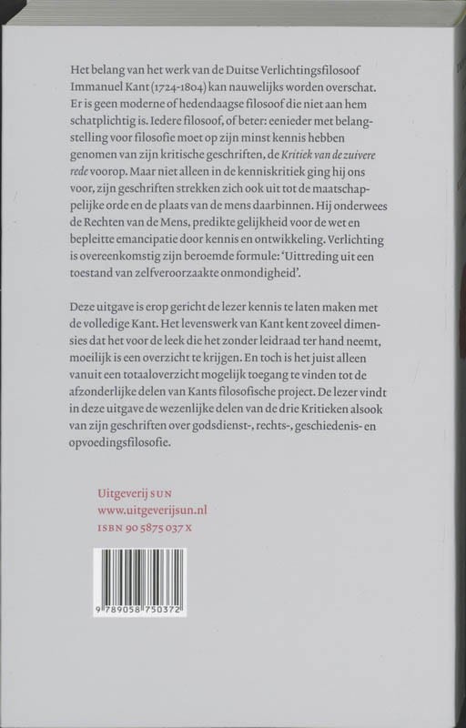 De drie kritiekenbackcover