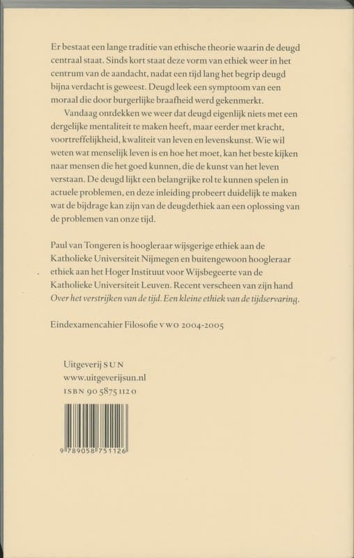 Deugdelijk levenbackcover