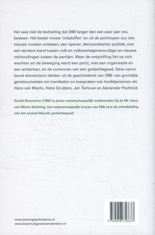 De keuze van D66backcover